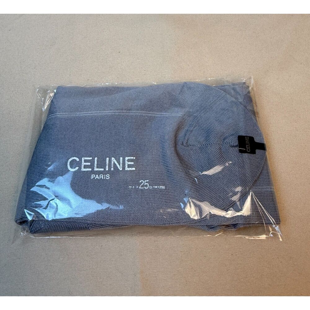 Vintage Celine Paris Dress Socks Carriage Logo Deadstock Japan NWT